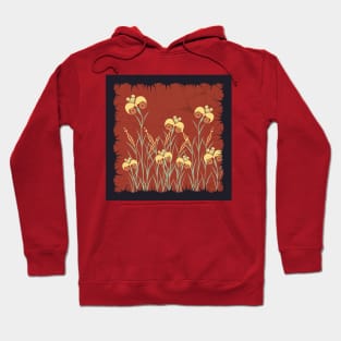 Minoan saffron flowers Hoodie